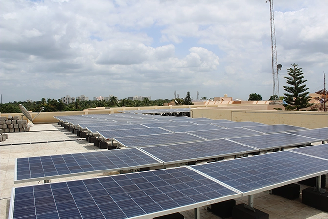 200 kWp solar grid tie system at Pravara College