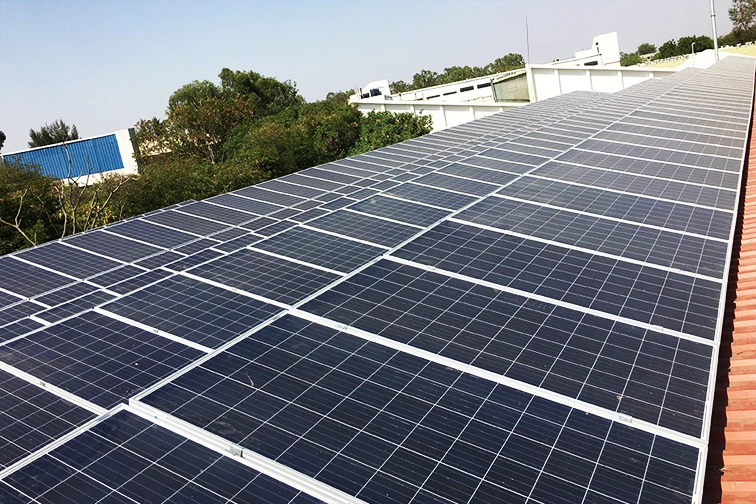 260 kWp grid-tie solar system at Varsha Group of Companies Ahmednagar